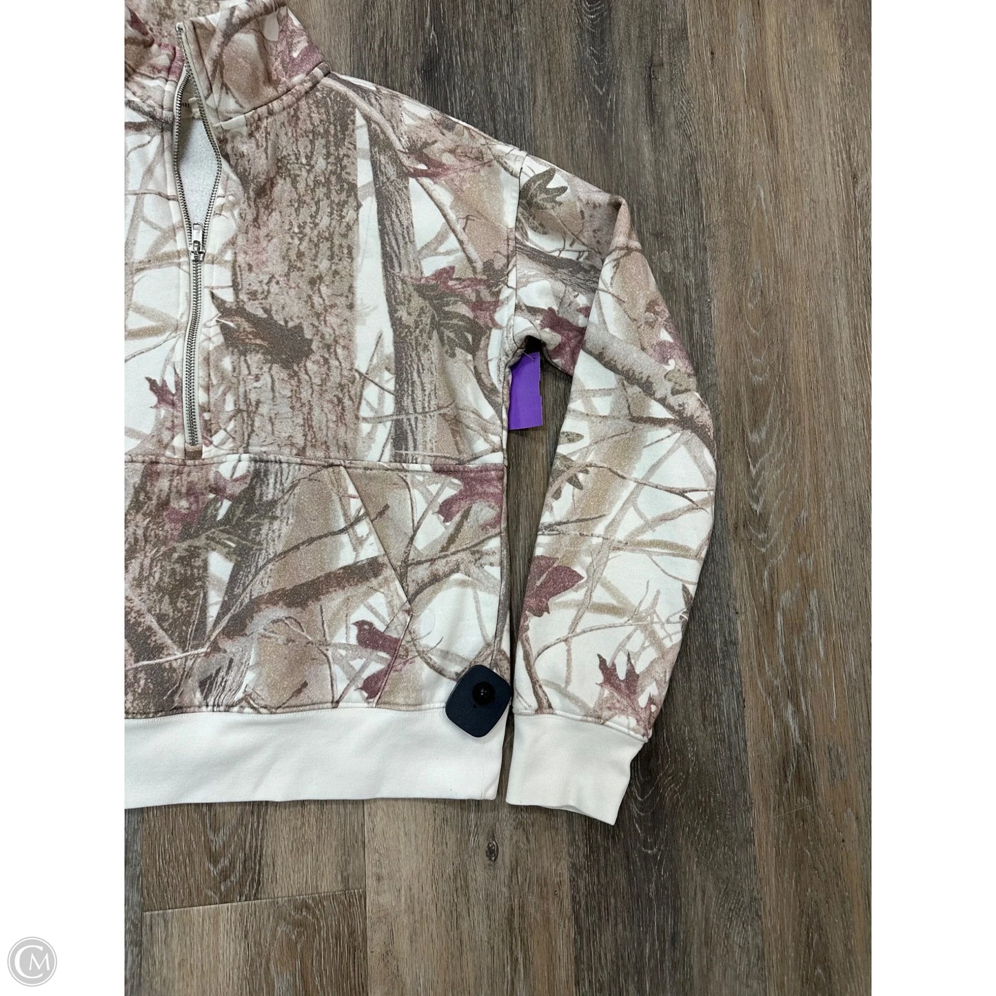 Sweatshirt Collar By Thread And Supply In Camouflage Print, Size: S