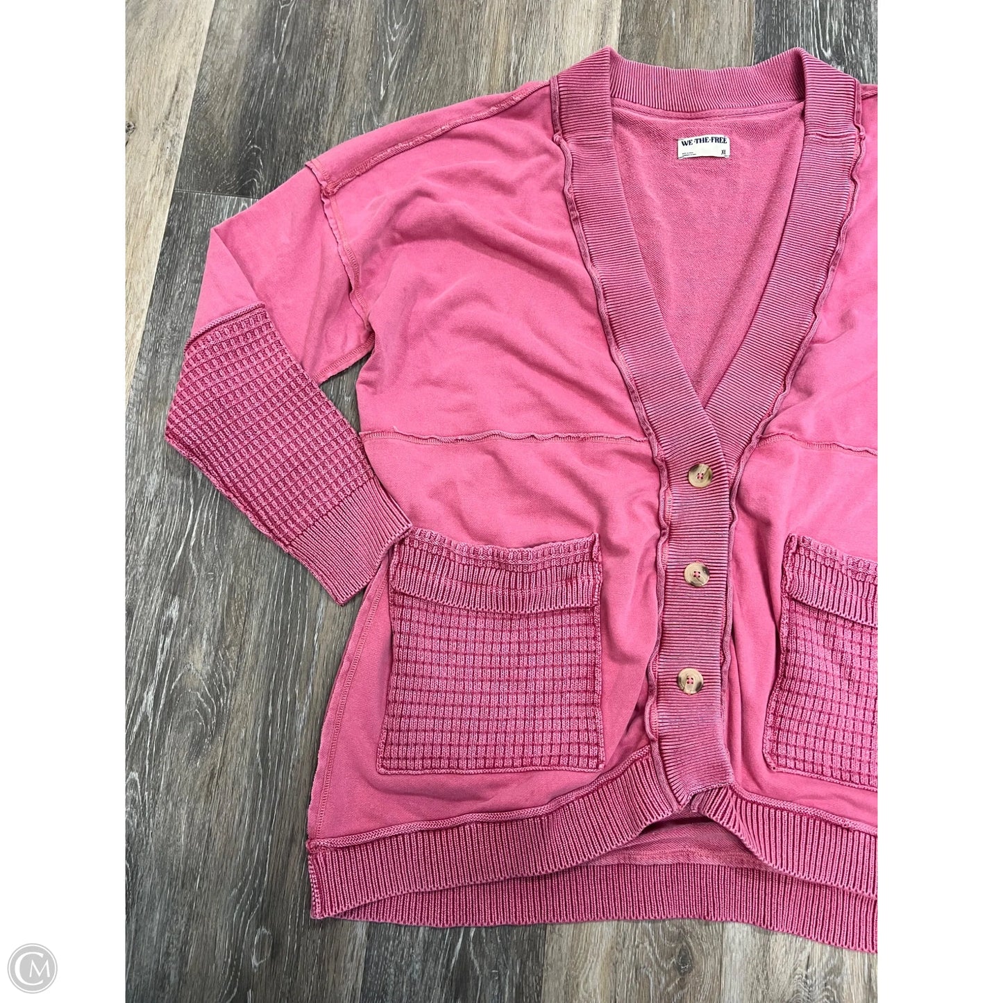 Sweater Cardigan By We The Free In Pink, Size: Xl