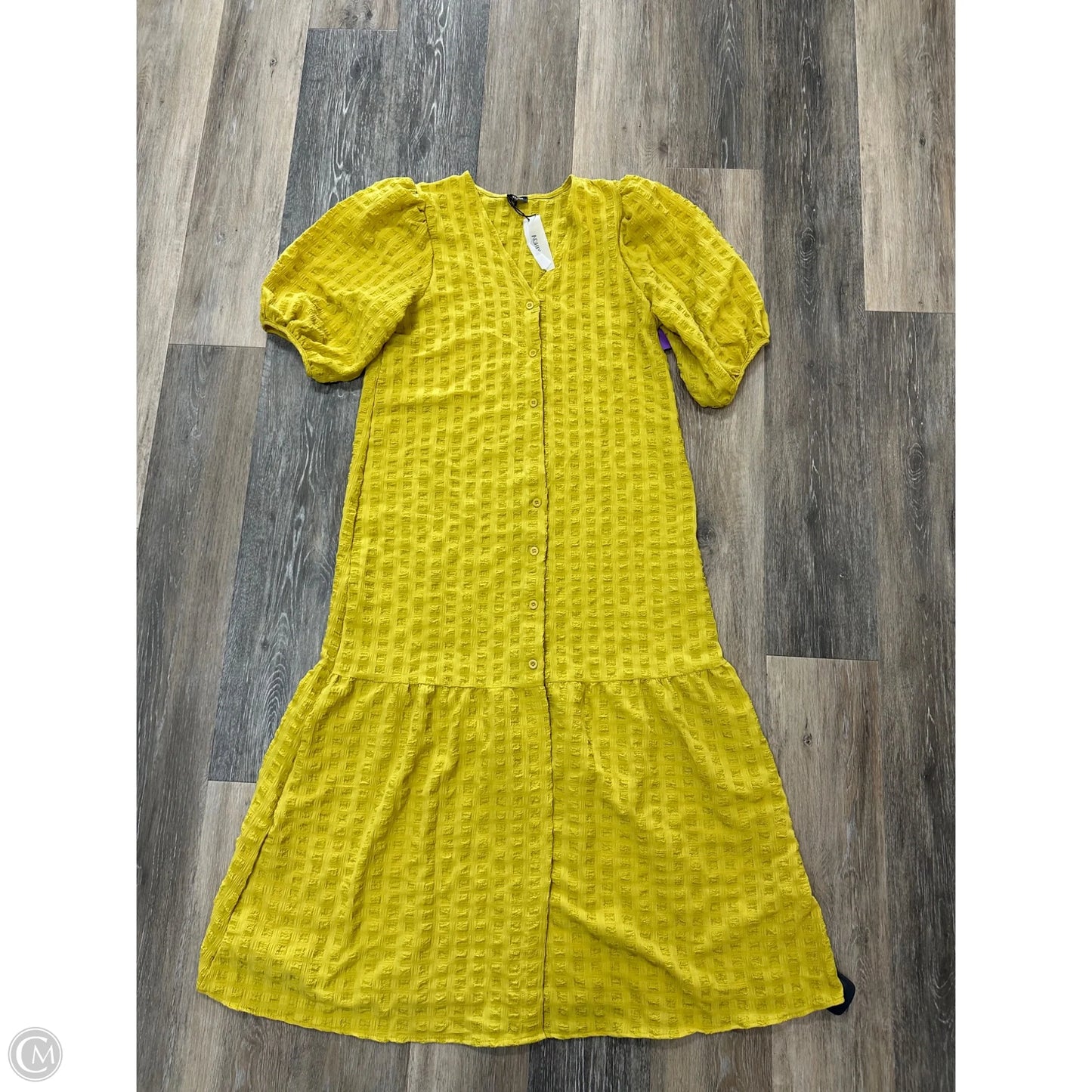 Dress Casual Midi By Vonda In Yellow, Size: M