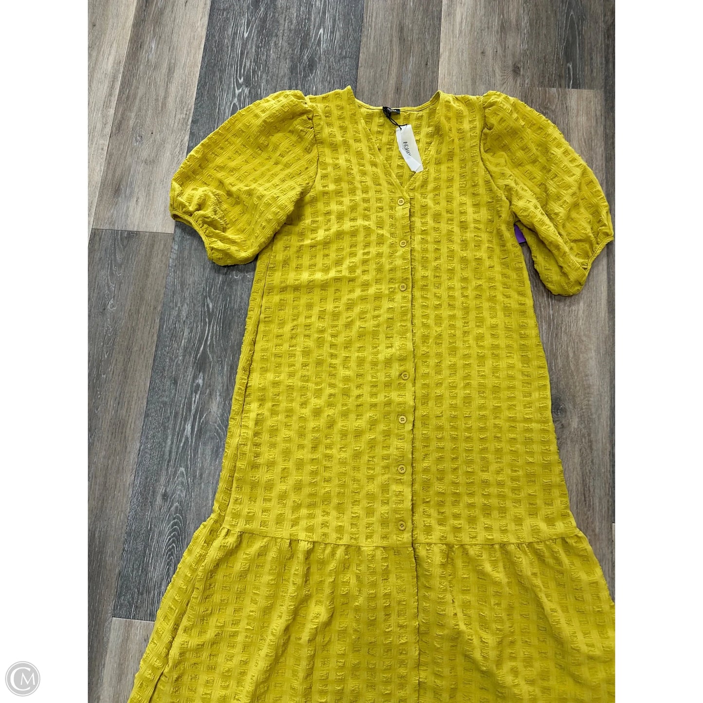 Dress Casual Midi By Vonda In Yellow, Size: M