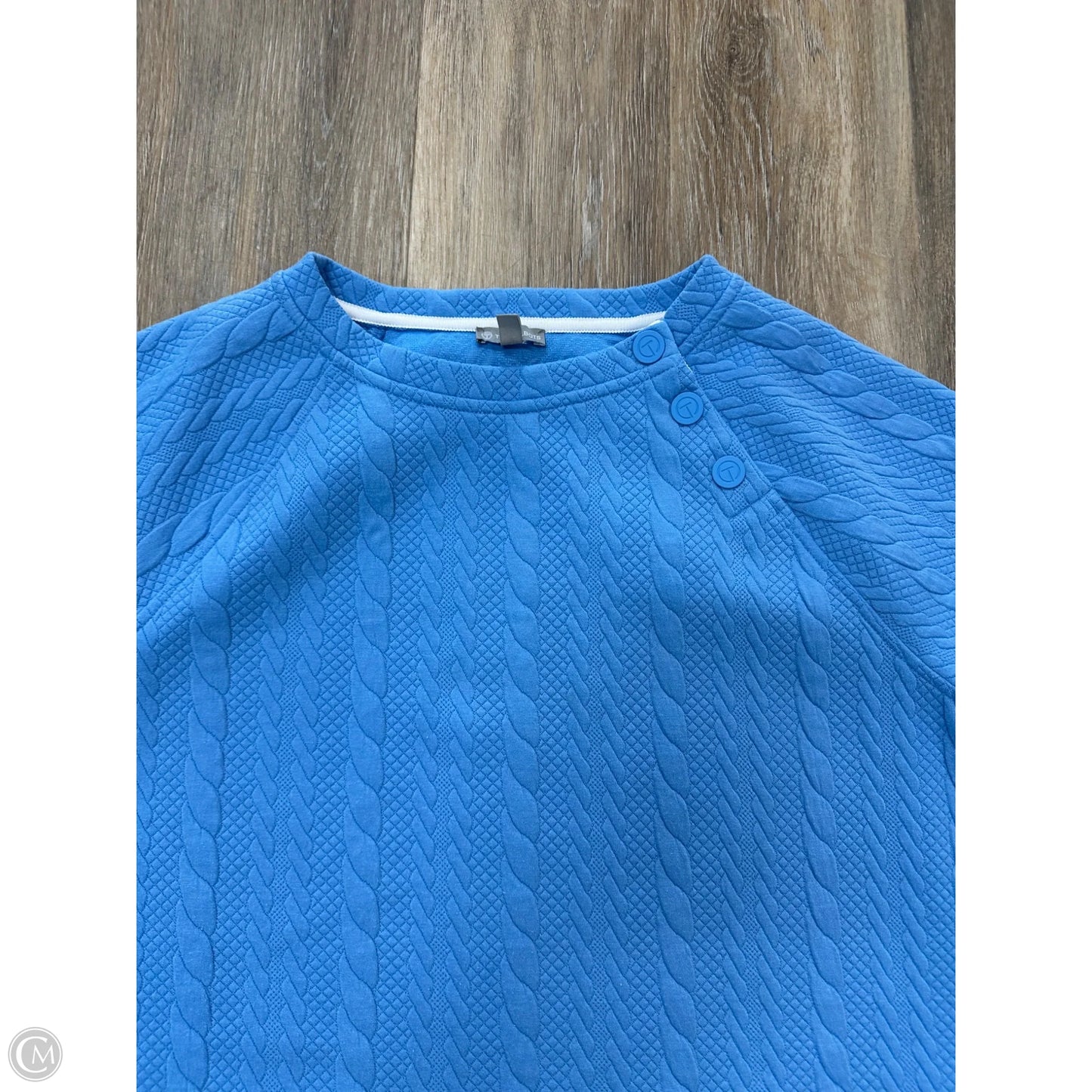 Sweatshirt Crewneck By Talbots In Blue, Size: L