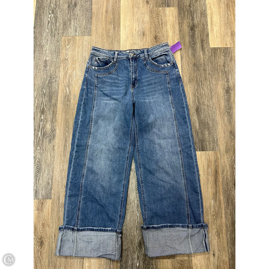 Jeans Wide Leg By Flying Monkey In Blue Denim, Size: 8