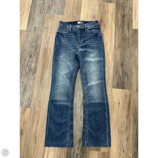 Jeans Flared By Kut In Blue Denim, Size: 00