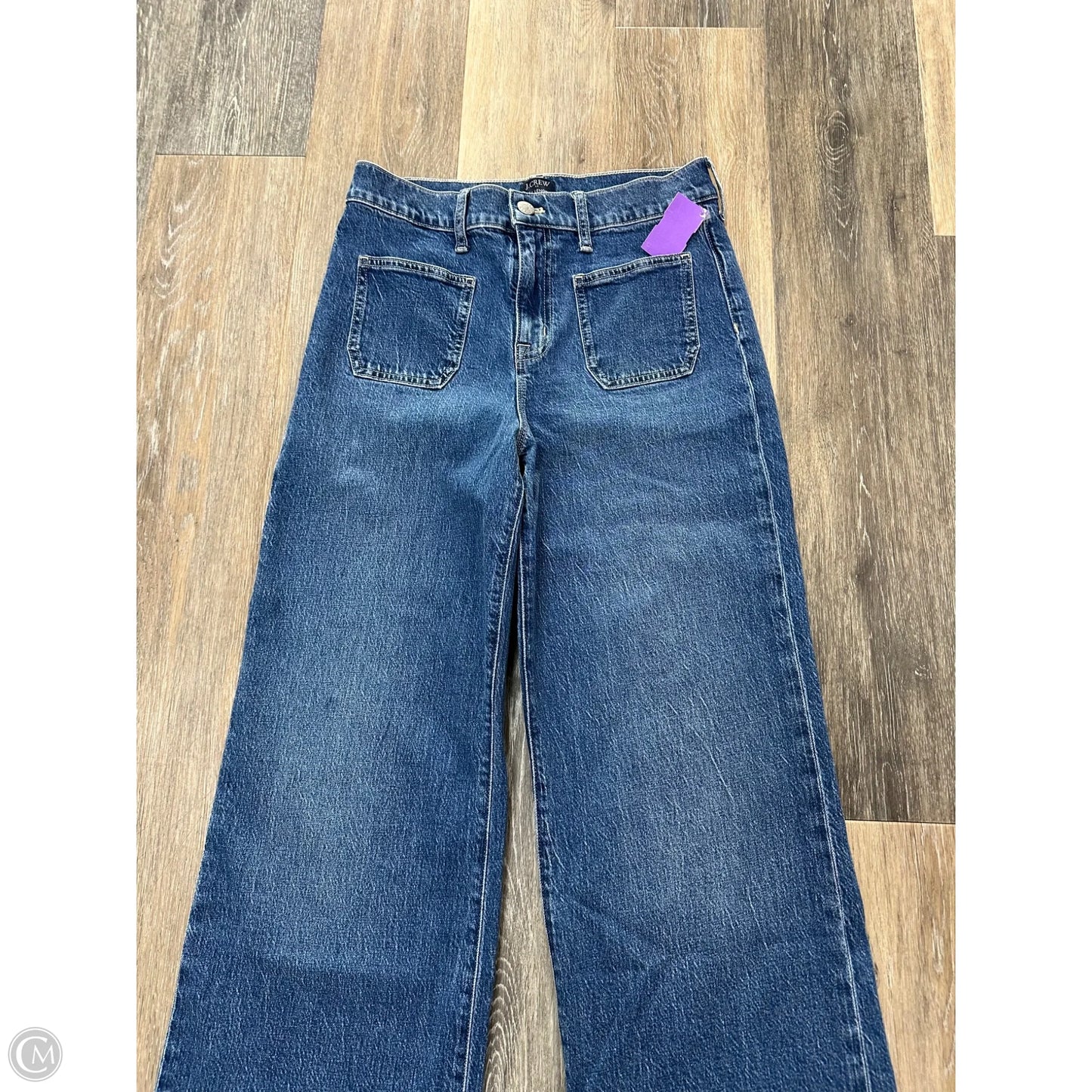 Jeans Wide Leg By J. Crew In Blue Denim, Size: 2