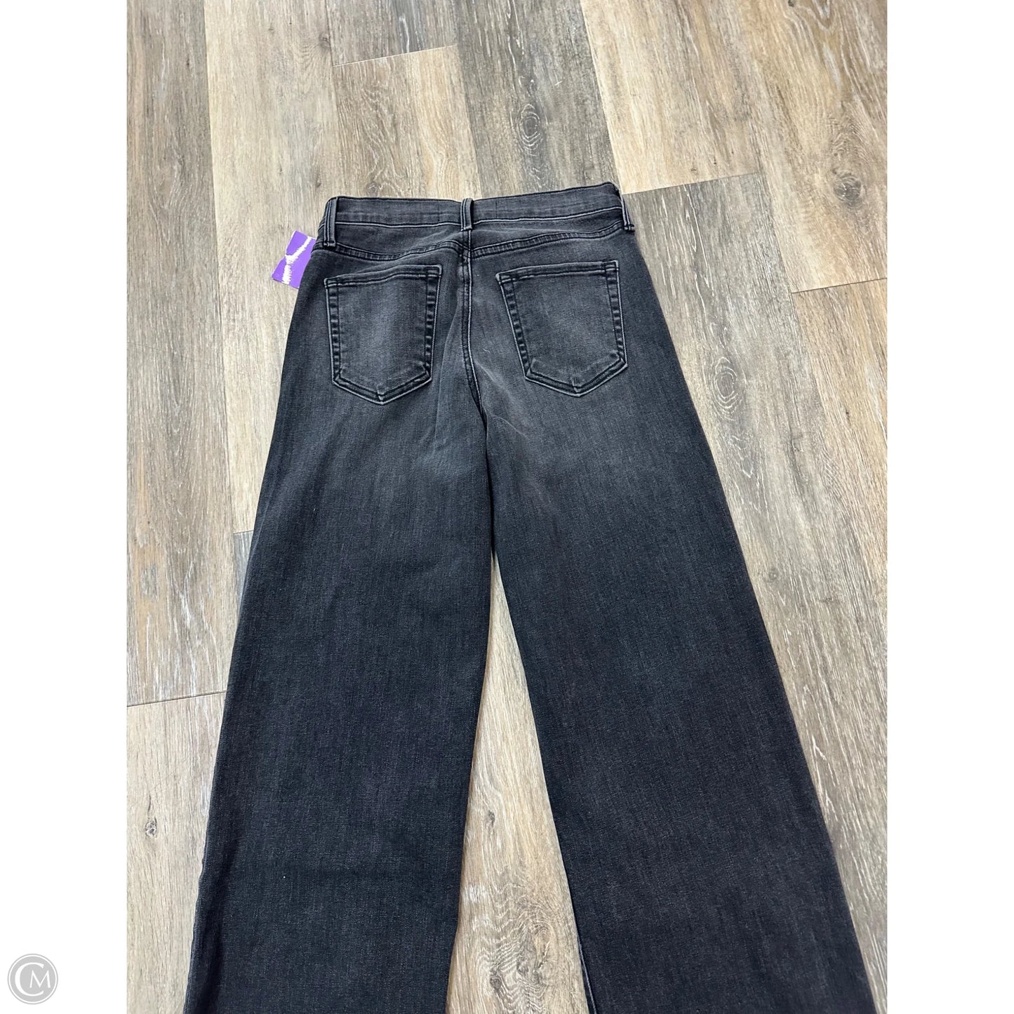 Jeans Wide Leg By Just Black In Black Denim, Size: 2