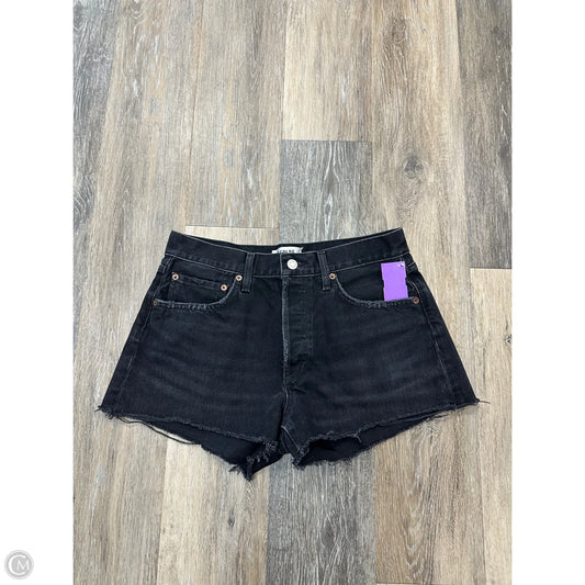Shorts By Agolde In Black Denim, Size: 2