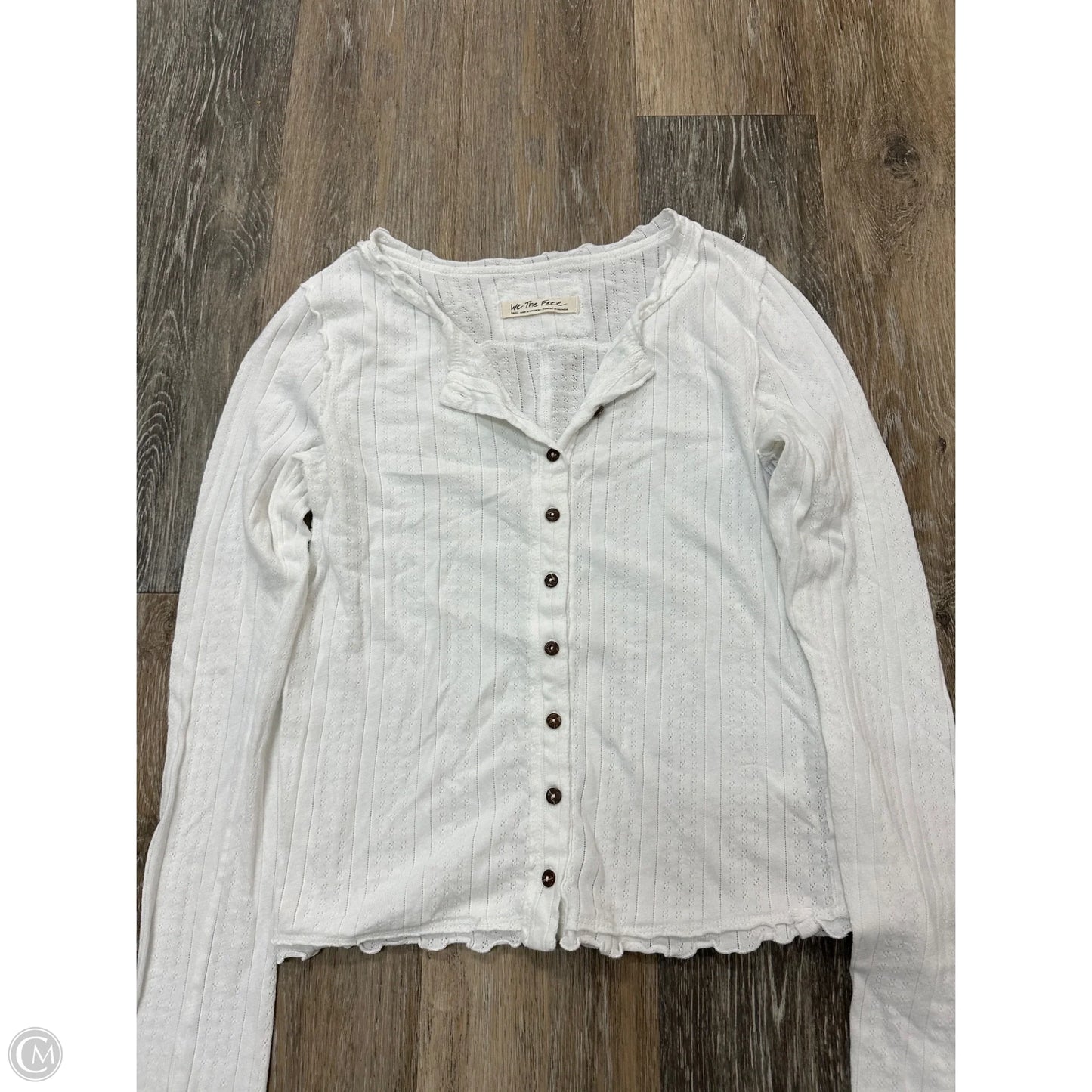 Top Long Sleeve By We The Free In White, Size: S