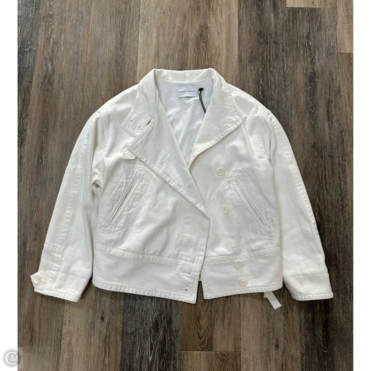 Jacket Designer By Rebecca Minkoff In Cream Denim, Size: Xs