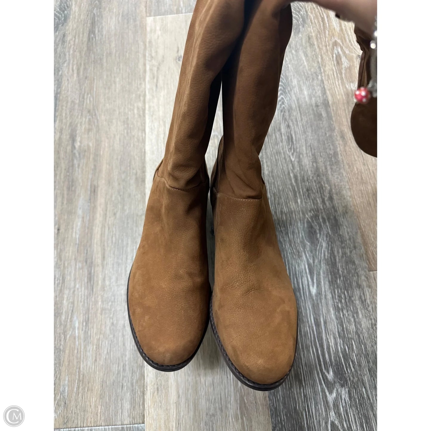 Boots Designer By Stuart Weitzman In Tan, Size: 8.5