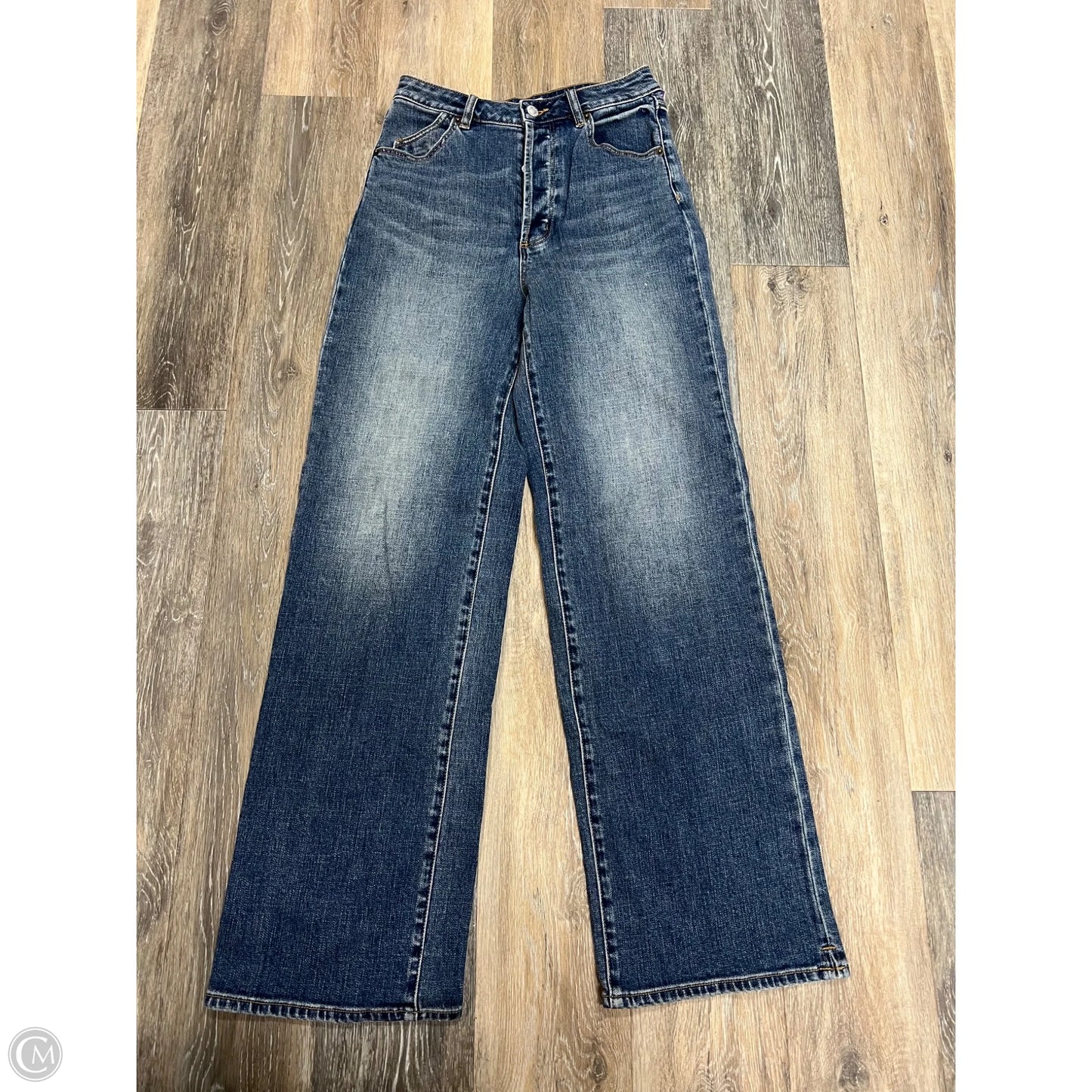 Jeans Straight By Rollas In Blue Denim, Size: 6/28