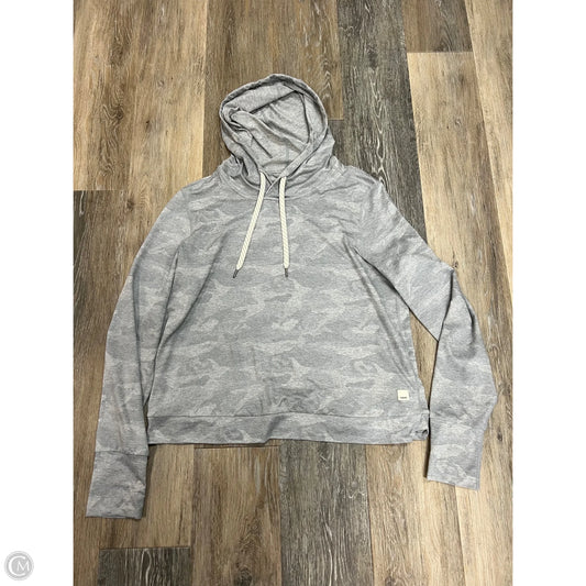 Athletic Top Long Sleeve Hoodie By Vuori In Camouflage Print, Size: L