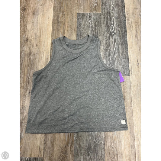 Athletic Tank Top By Vuori In Grey, Size: L