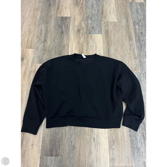 -Athletic Sweatshirt Crewneck By Spanx In Black, Size: 1x