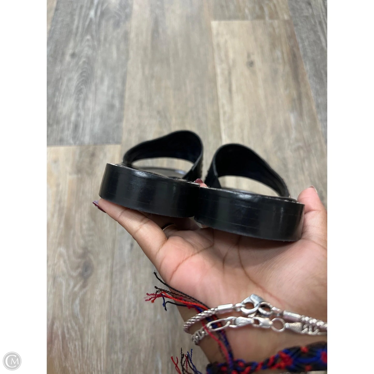 Sandals Flats By Donald Pliner In Black, Size: 6