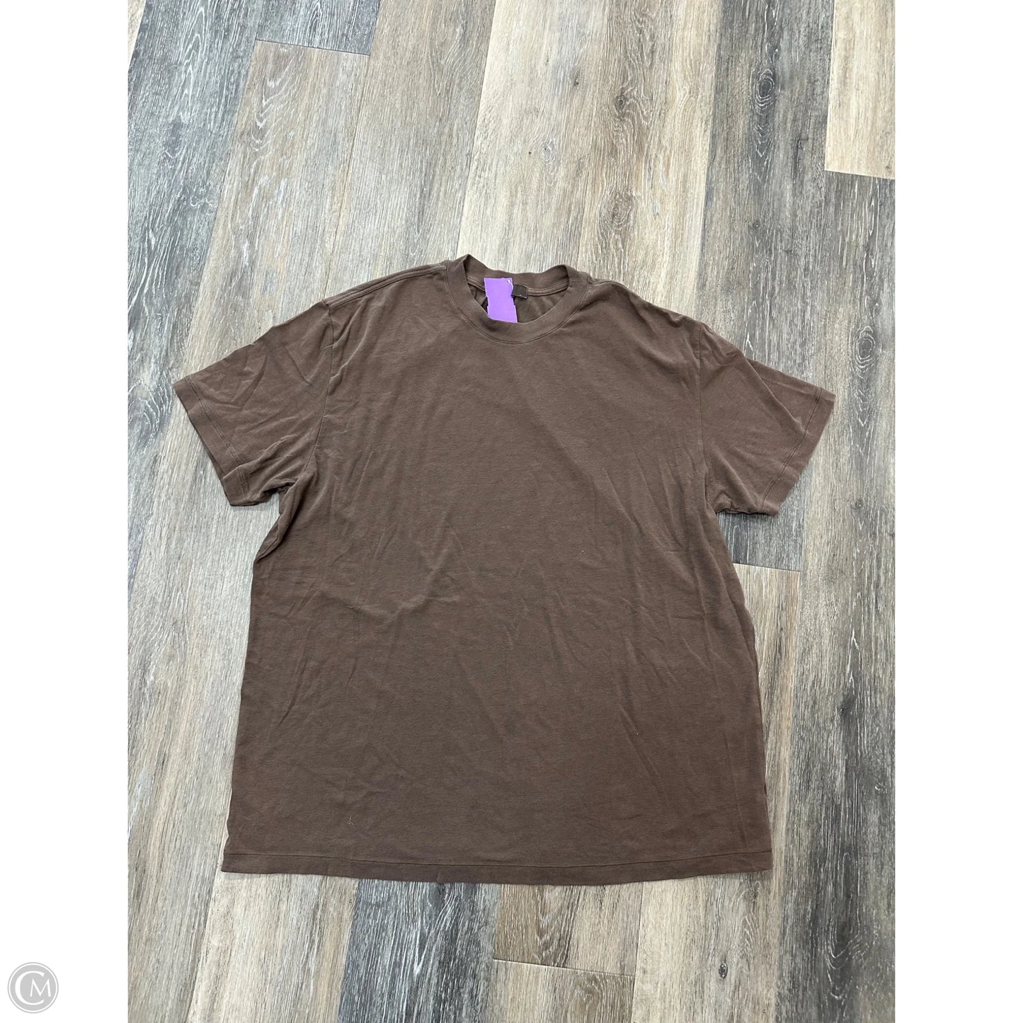 Top Short Sleeve By Skims In Brown, Size: Xl