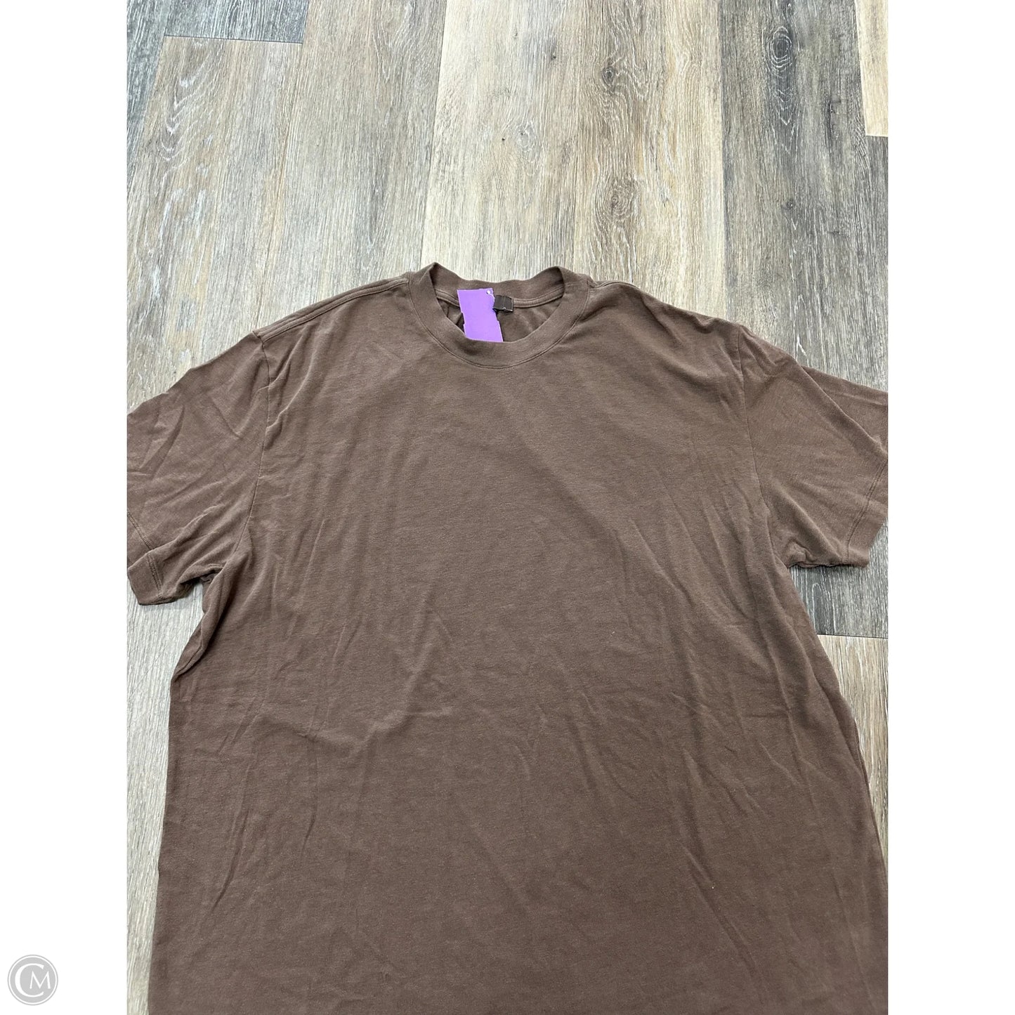 Top Short Sleeve By Skims In Brown, Size: Xl