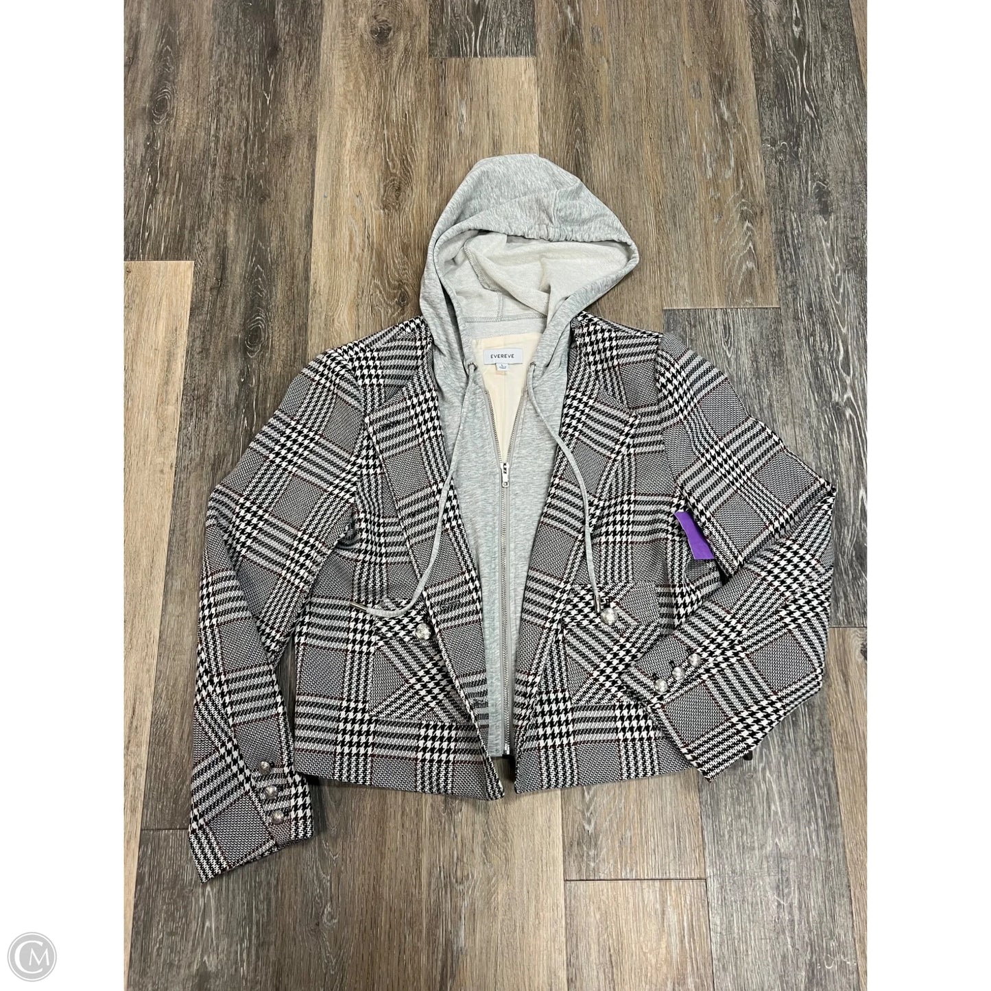 Blazer By Evereve In Plaid Pattern, Size: L