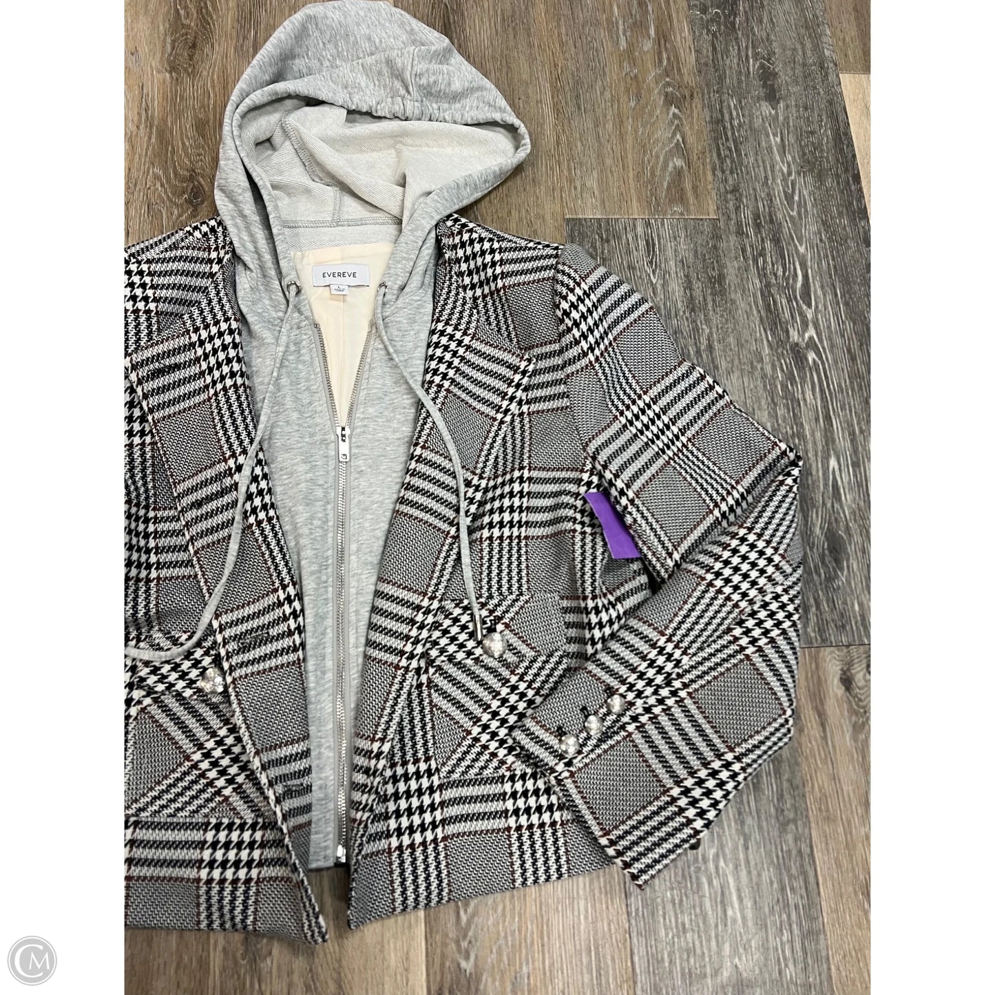 Blazer By Evereve In Plaid Pattern, Size: L