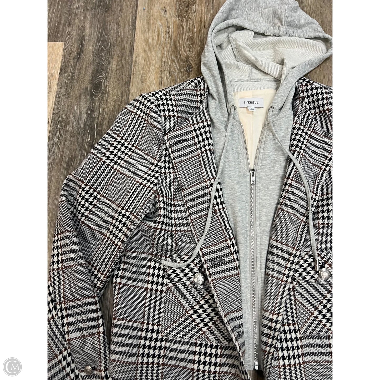Blazer By Evereve In Plaid Pattern, Size: L