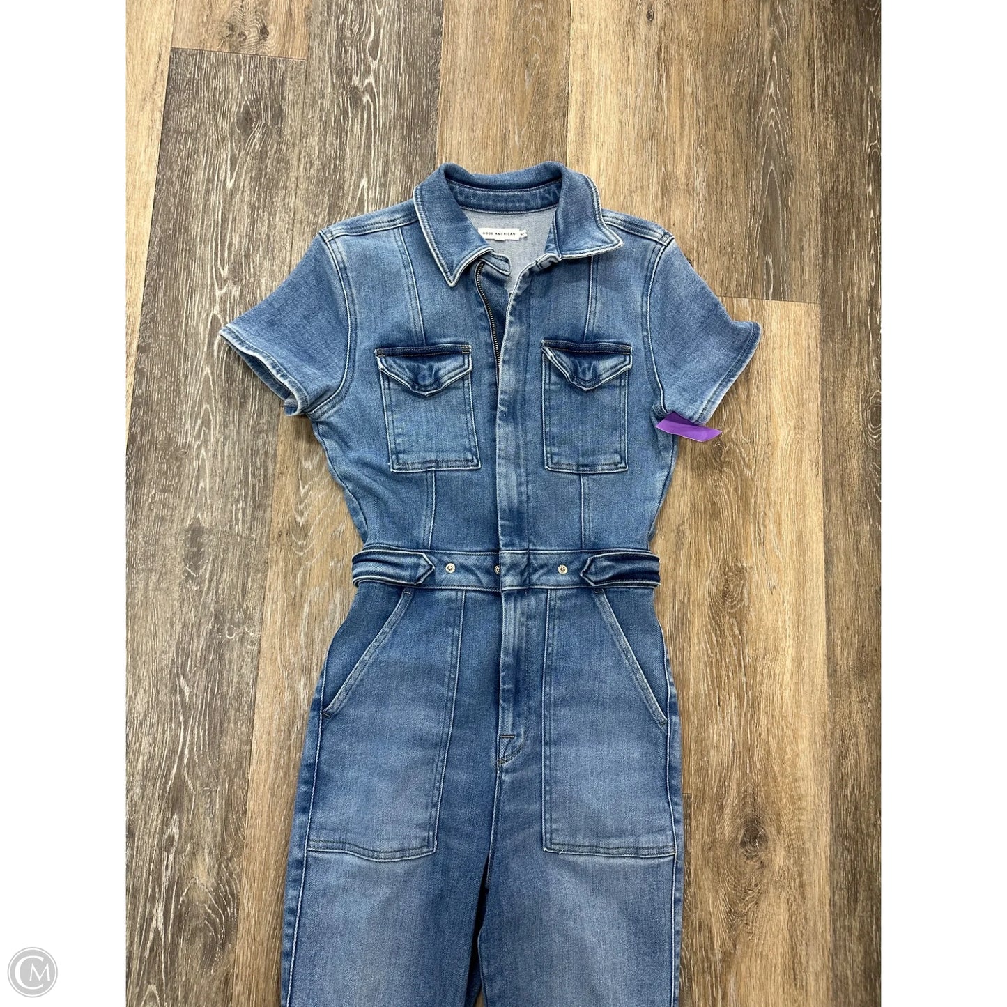 Jumpsuit By Good American In Blue Denim, Size: S