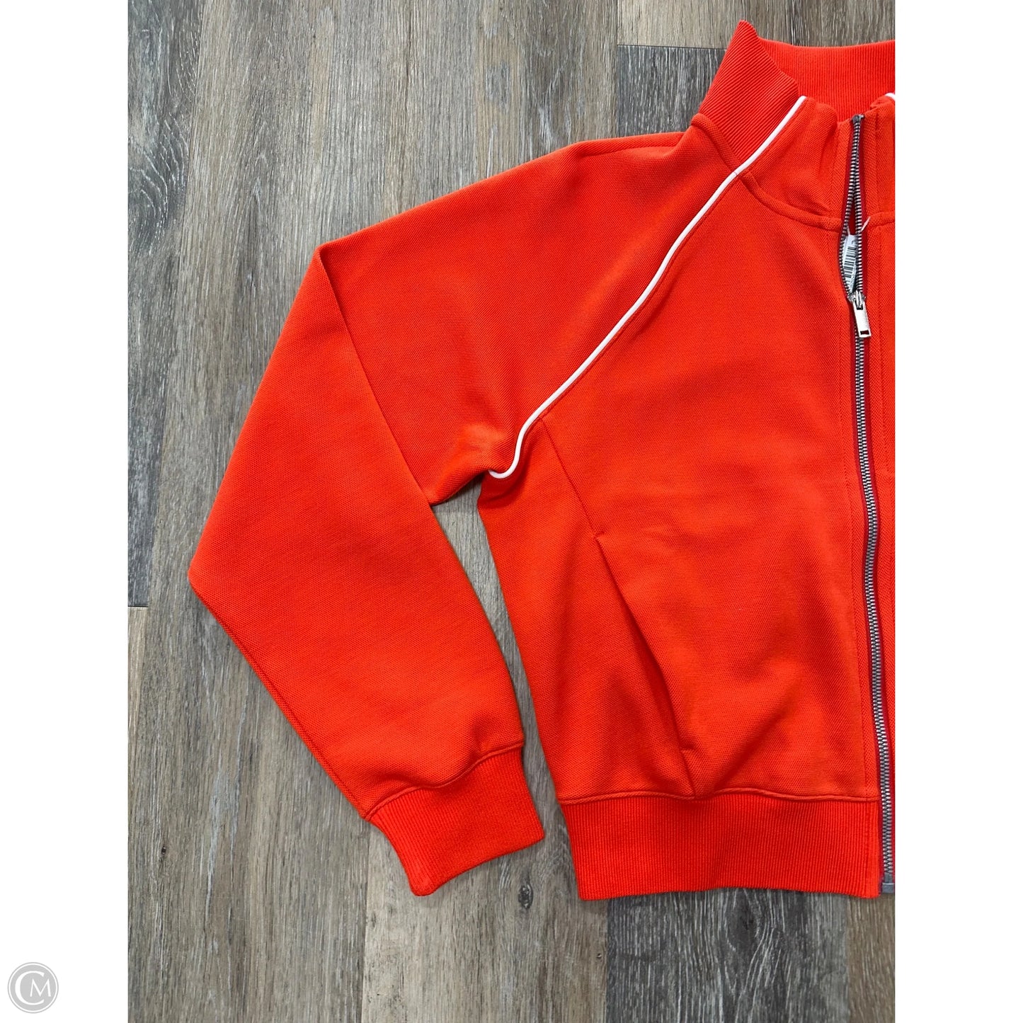 Athletic Top Long Sleeve Collar By Spanx In Orange, Size: S