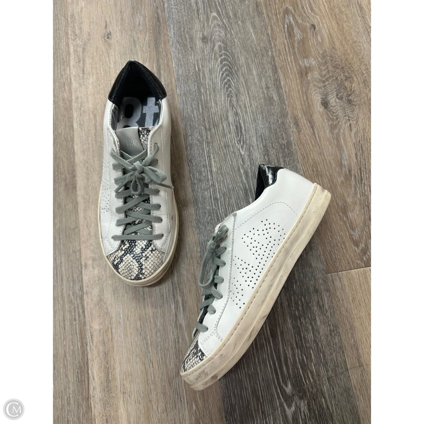 Shoes Sneakers By P448 In Black & White, Size: 8