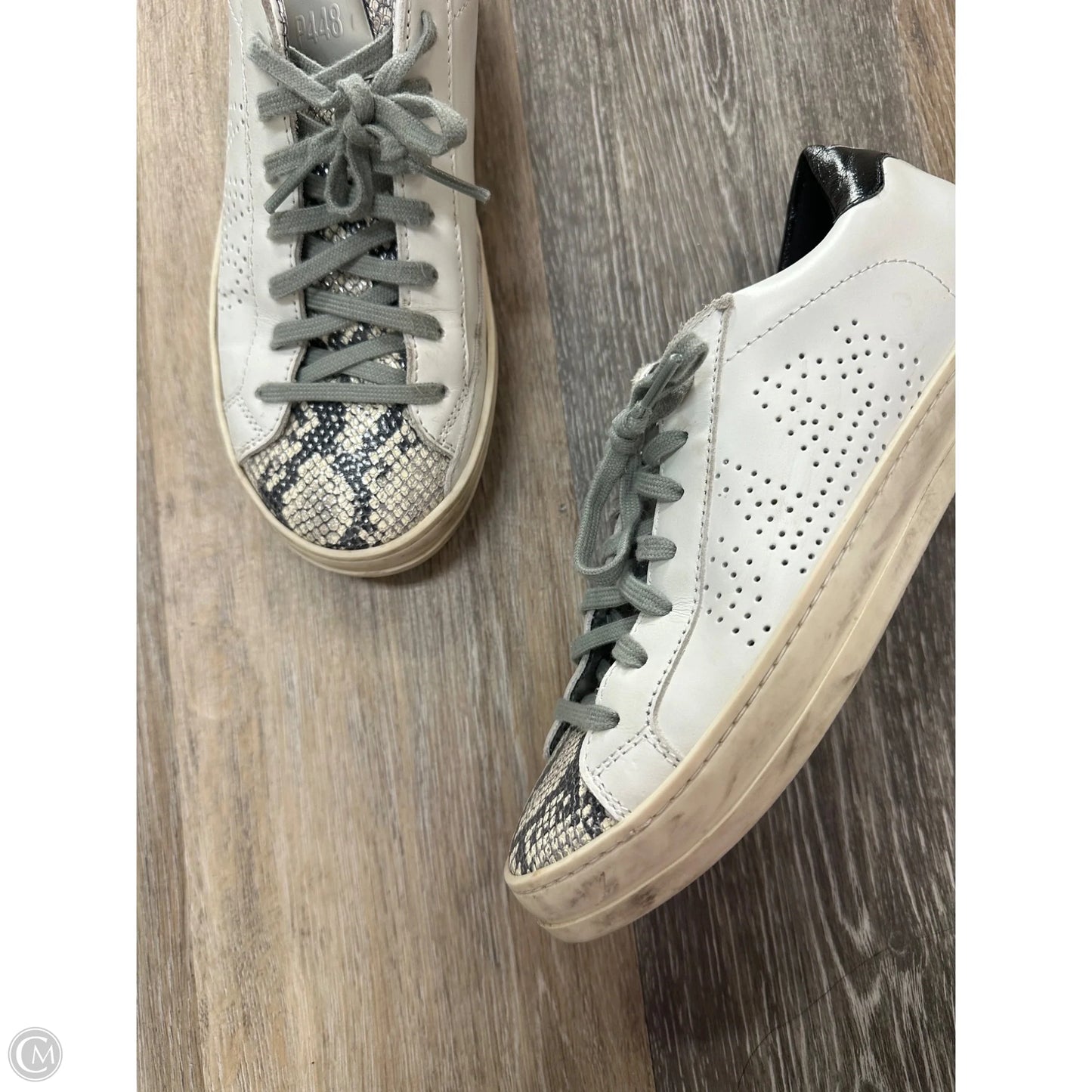 Shoes Sneakers By P448 In Black & White, Size: 8