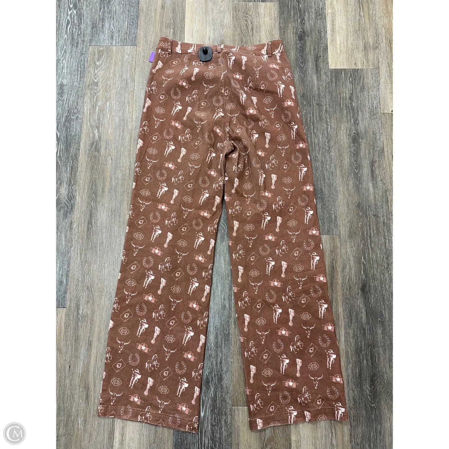 Pants Wide Leg By Bailey Rose In Tan, Size: L