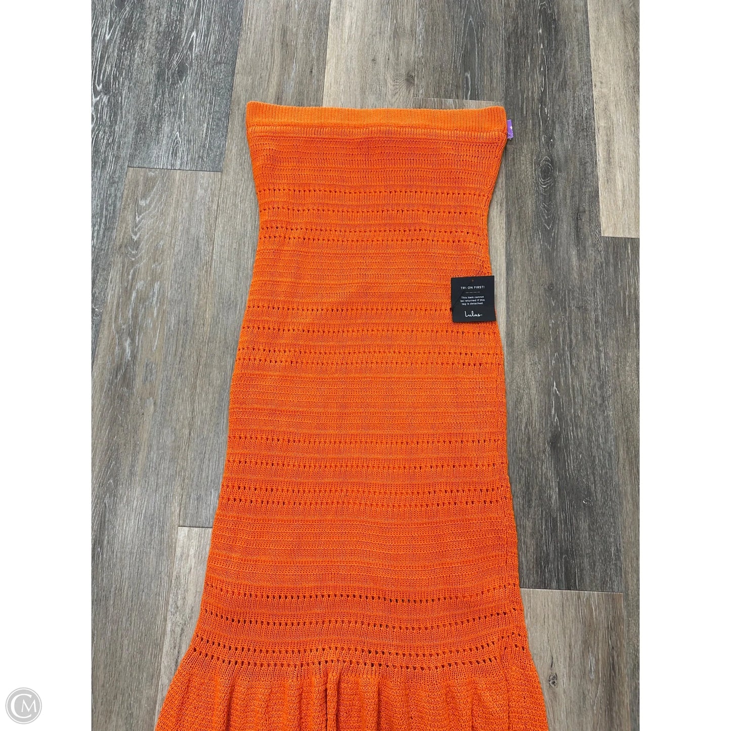 Skirt Maxi By Lulus In Orange, Size: Xl