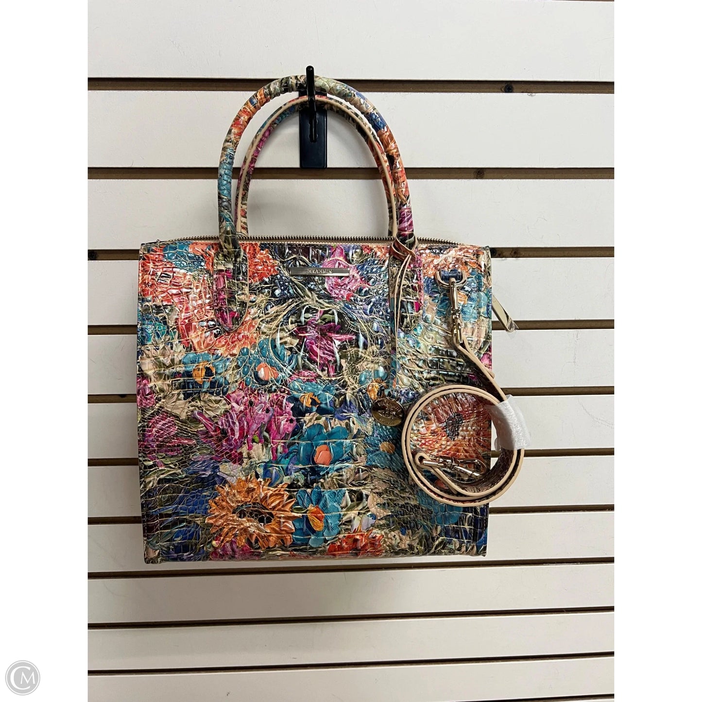 Handbag Designer By Brahmin, Size: Large