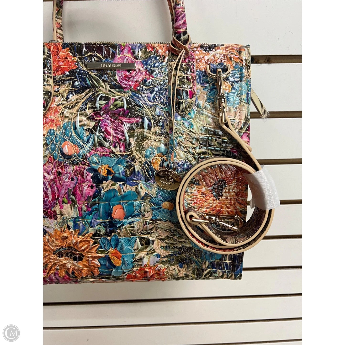 Handbag Designer By Brahmin, Size: Large