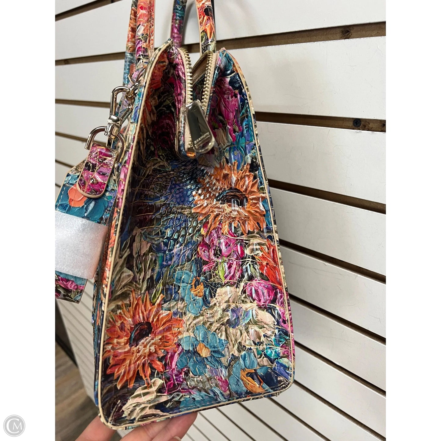 Handbag Designer By Brahmin, Size: Large