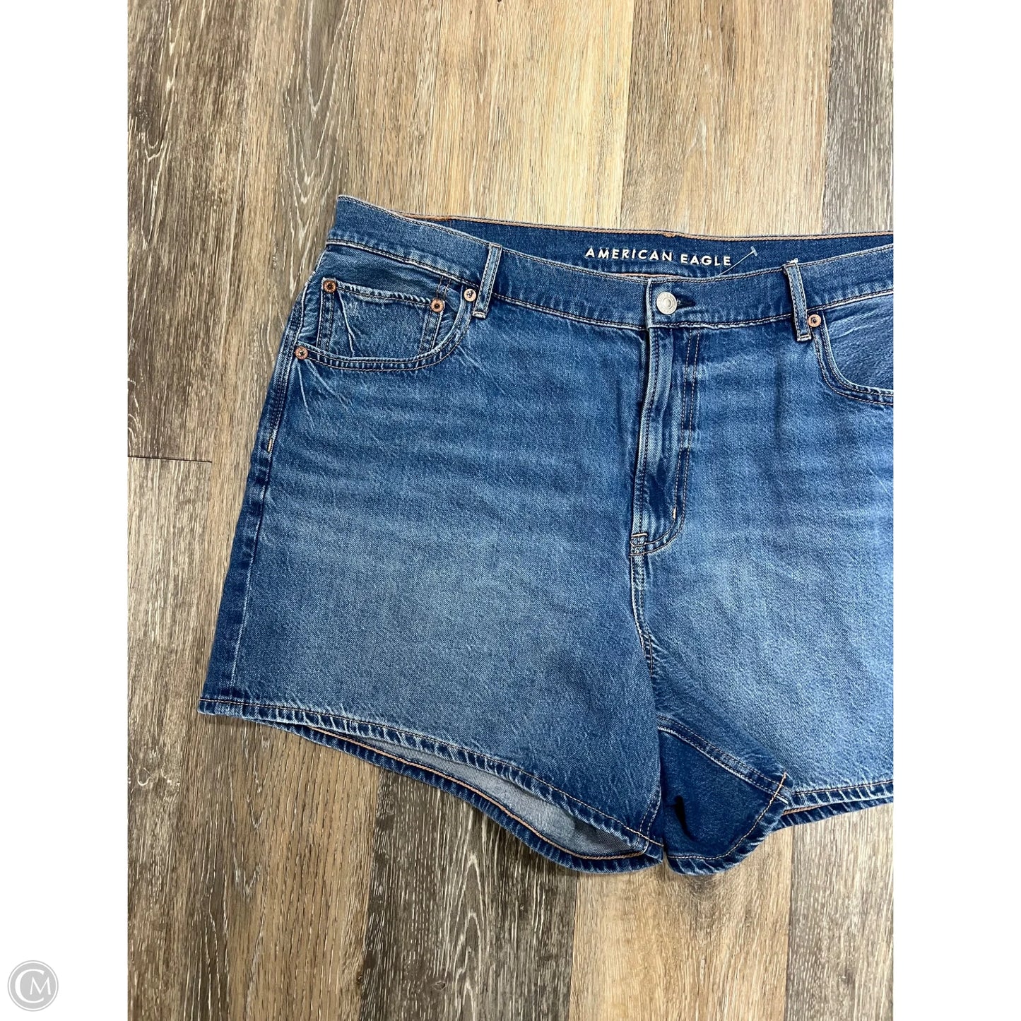 Shorts By American Eagle In Blue Denim, Size: 18