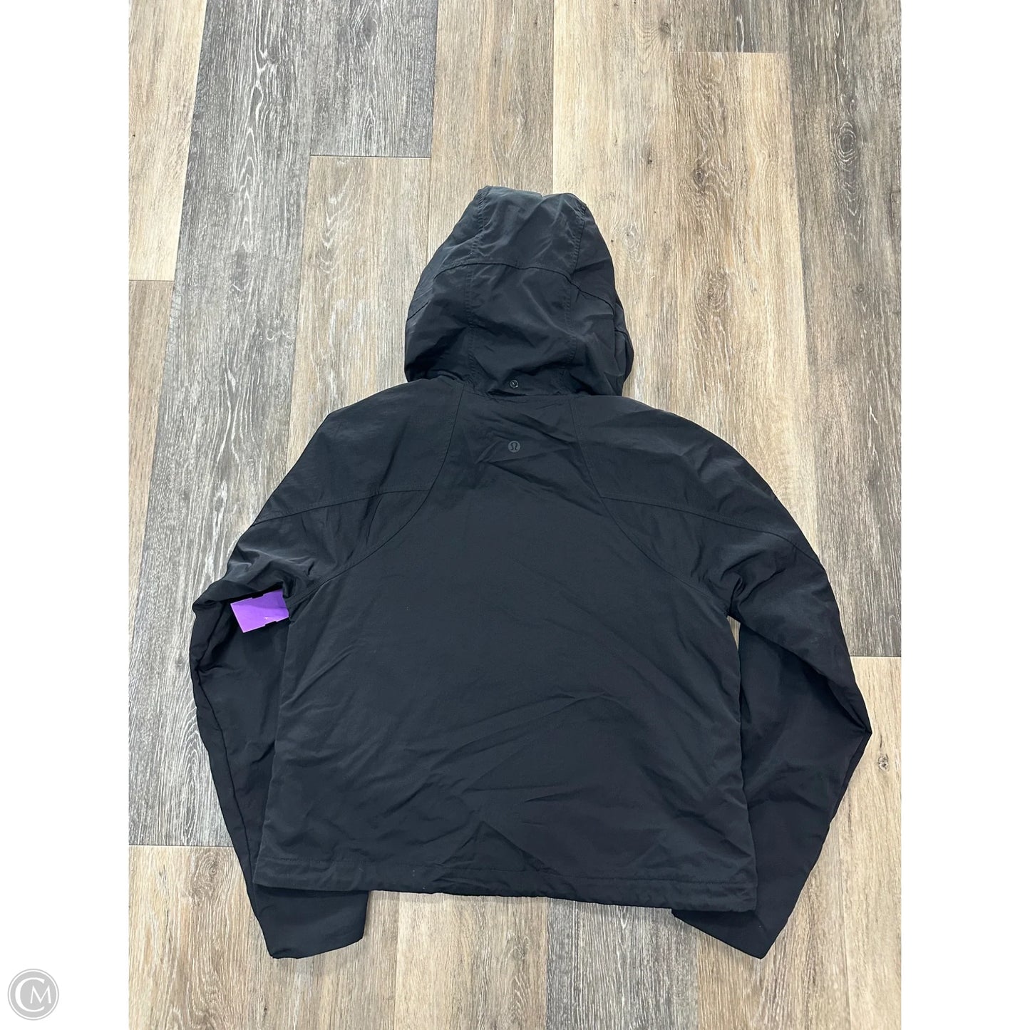 Athletic Jacket By Lululemon In Black, Size: 4
