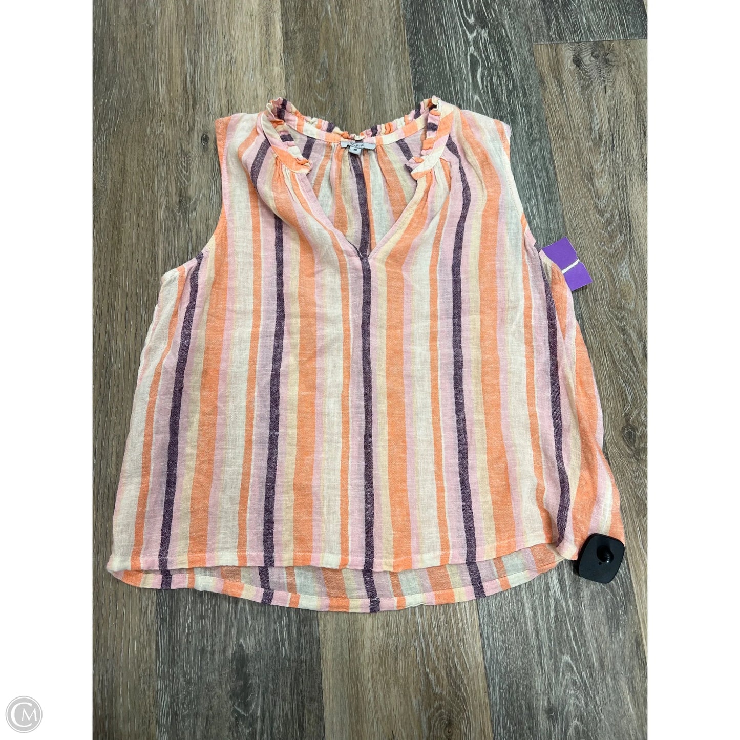 Top Sleeveless By Rails In Striped Pattern, Size: Xs