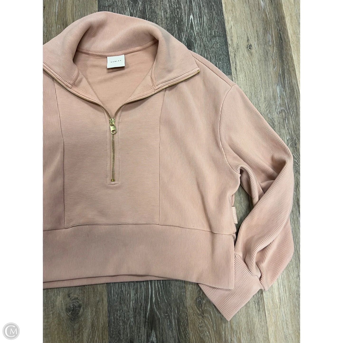 Athletic Sweatshirt Collar By Varley In Pink, Size: S