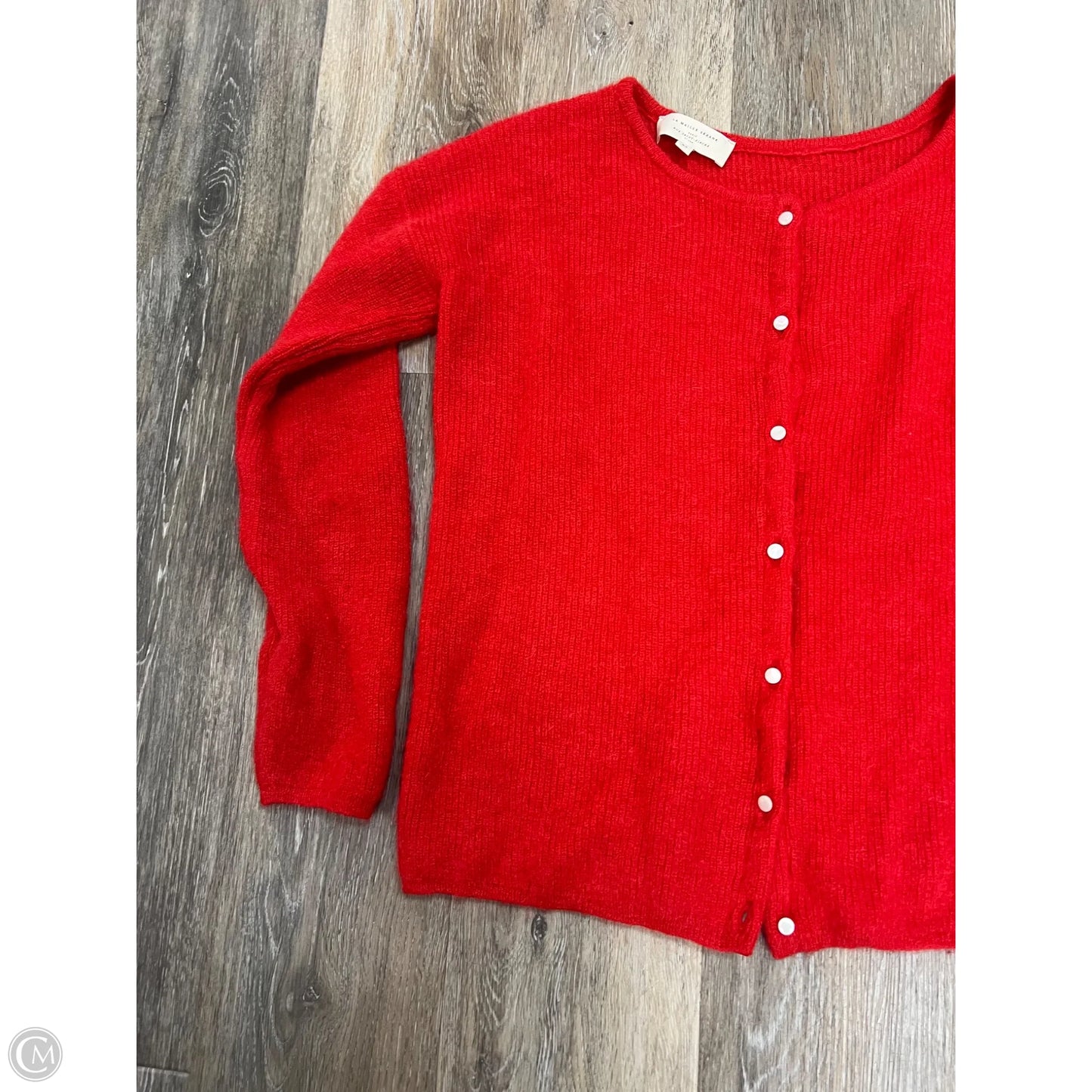 Sweater Cardigan By Sezane In Red, Size: Xs