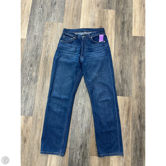 Jeans Straight By Djerf Avenue In Blue Denim, Size: 1/25