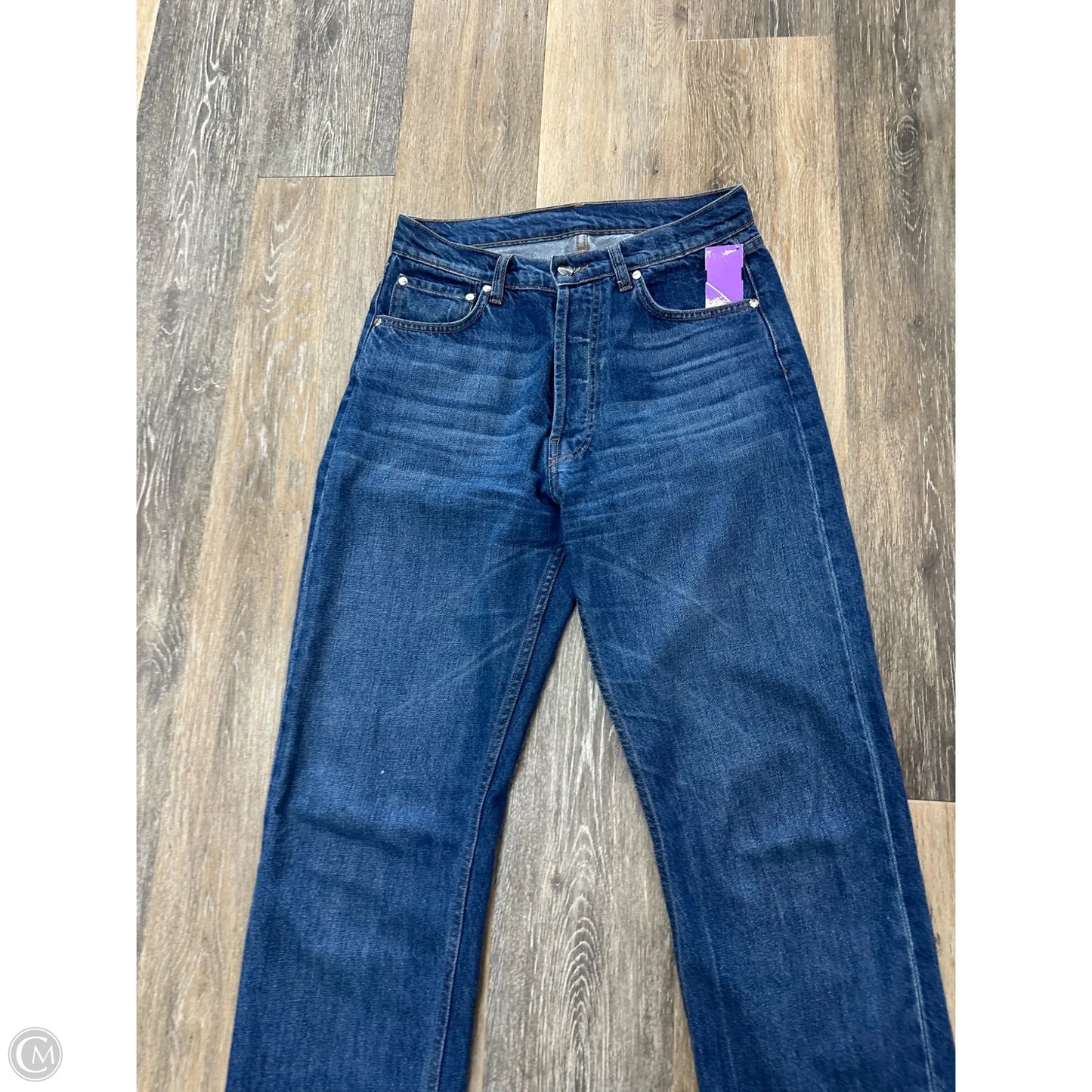 Jeans Straight By Djerf Avenue In Blue Denim, Size: 1/25