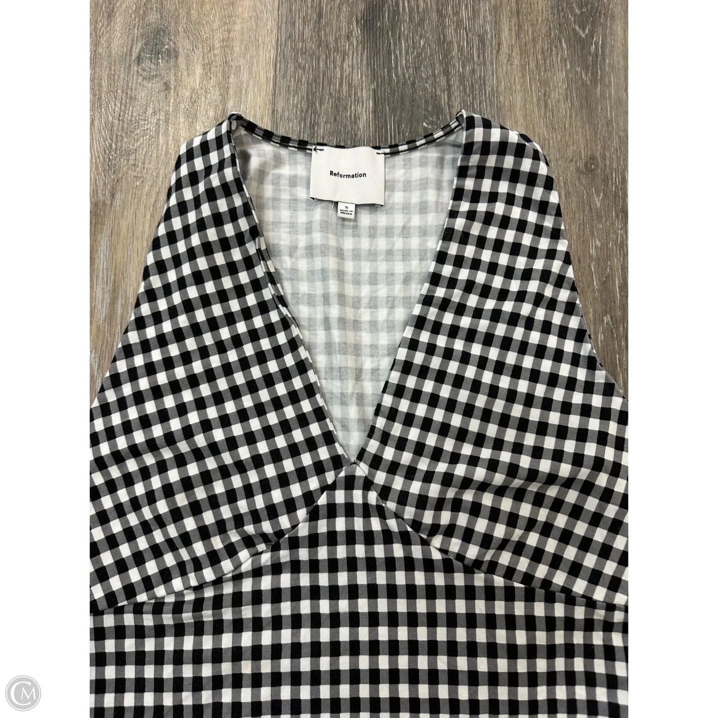 Tank Top By Reformation In Black & White, Size: S