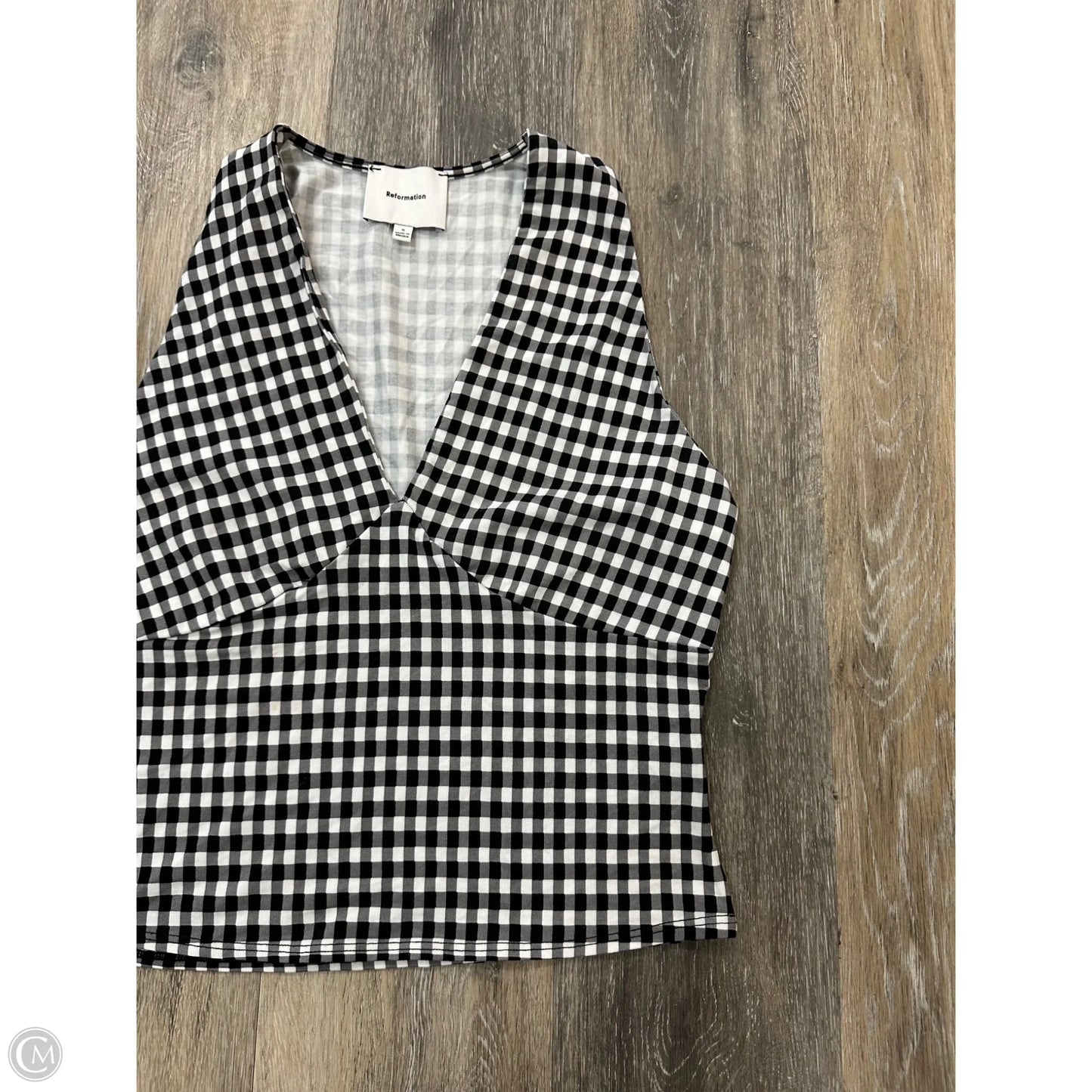 Tank Top By Reformation In Black & White, Size: S