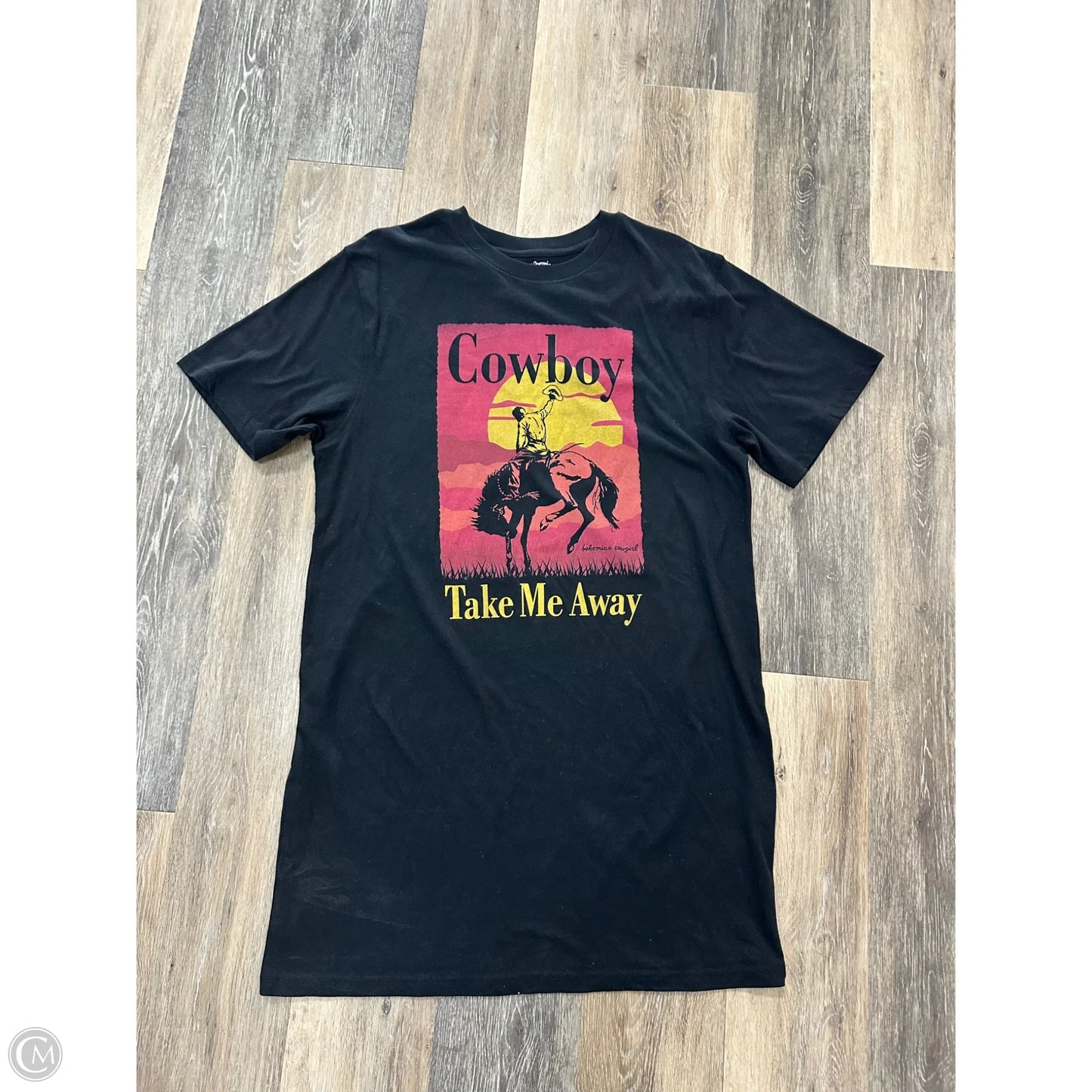 Dress Casual Short By Bohemian Cowgirl In Black, Size: Xl