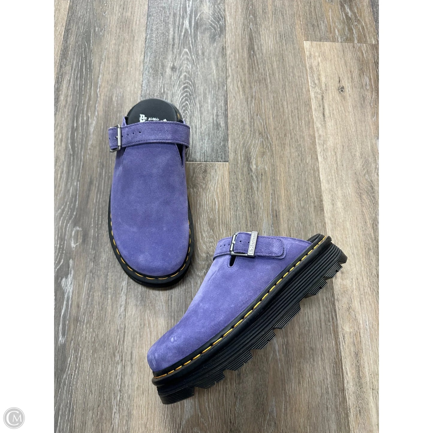 Shoes Heels Platform By Dr Martens In Purple, Size: 10