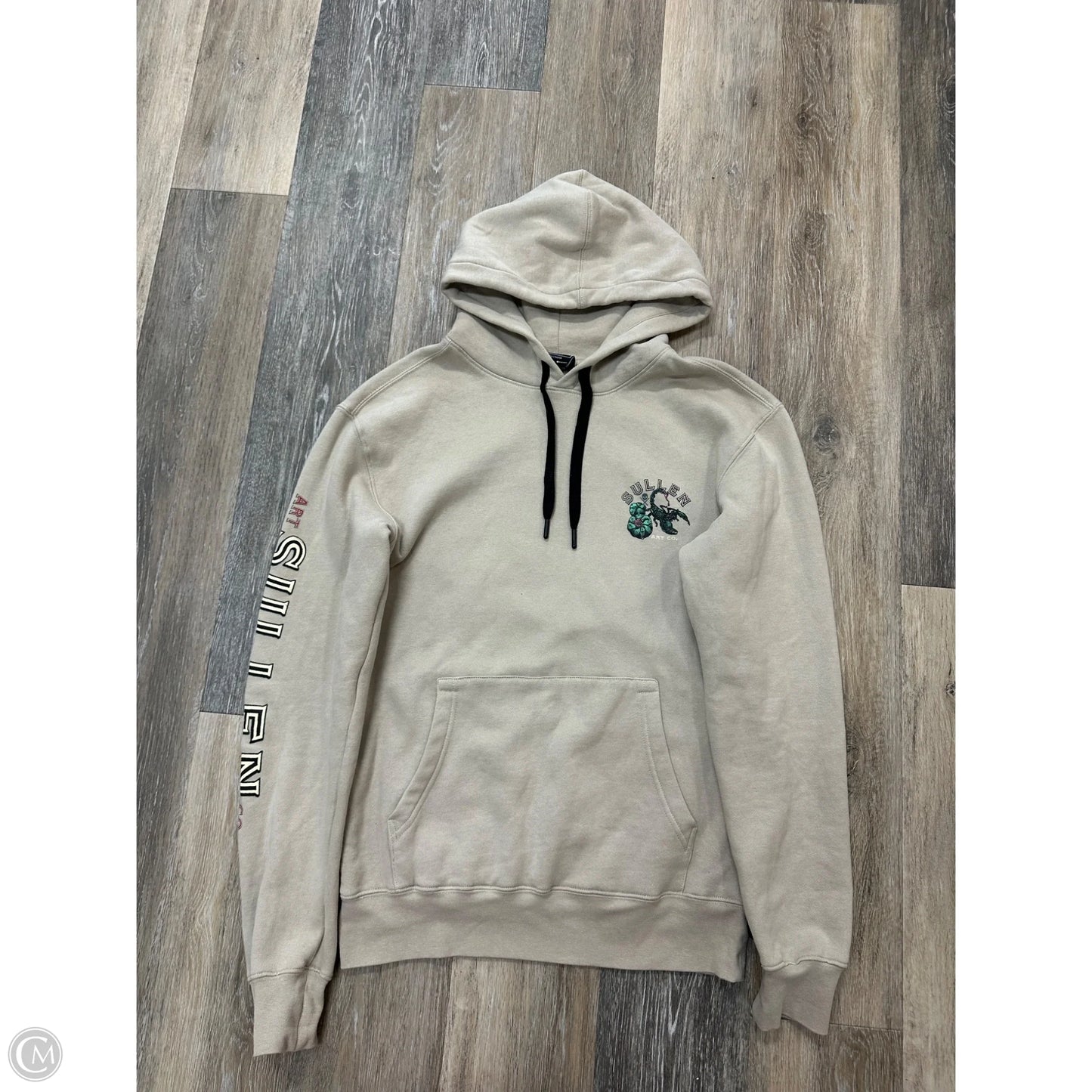 Sweatshirt Hoodie By Sullen In Tan, Size: S
