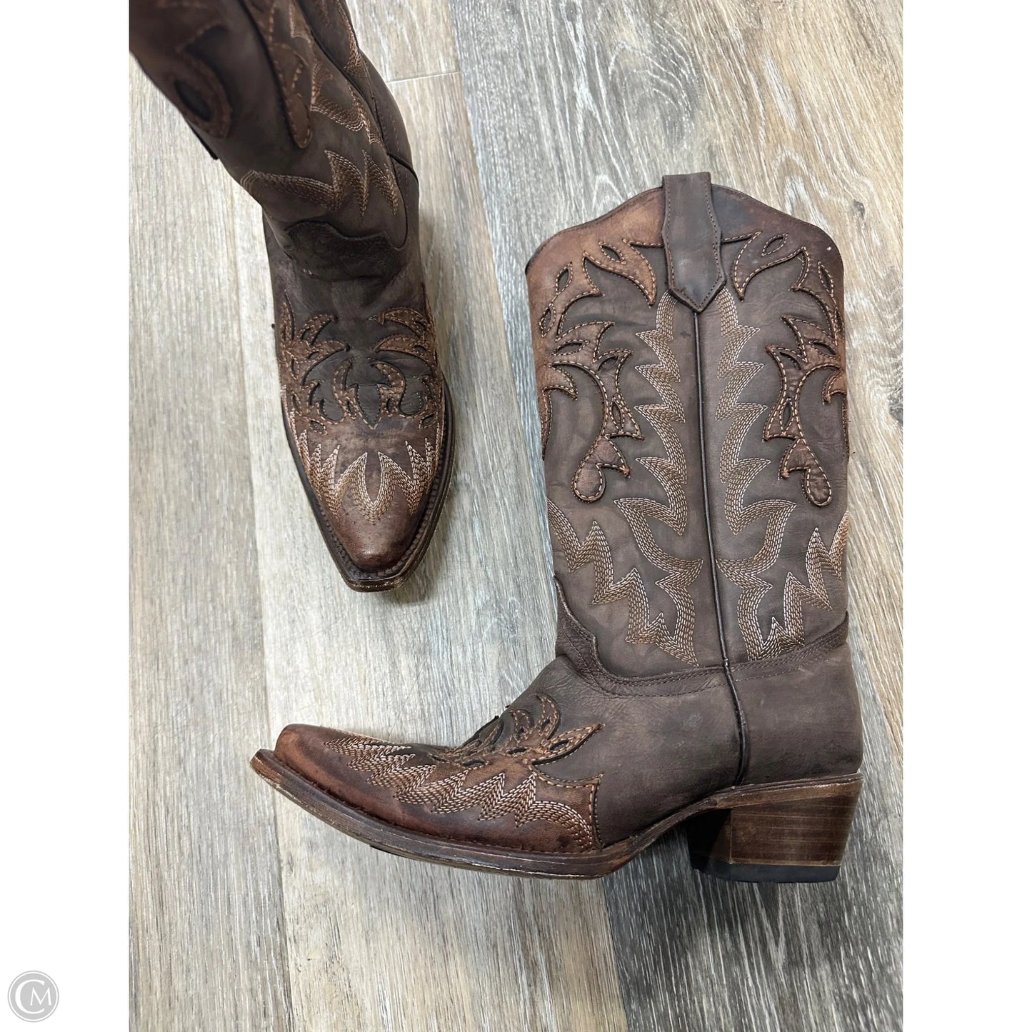 Boots Western By Corral In Brown, Size: 7