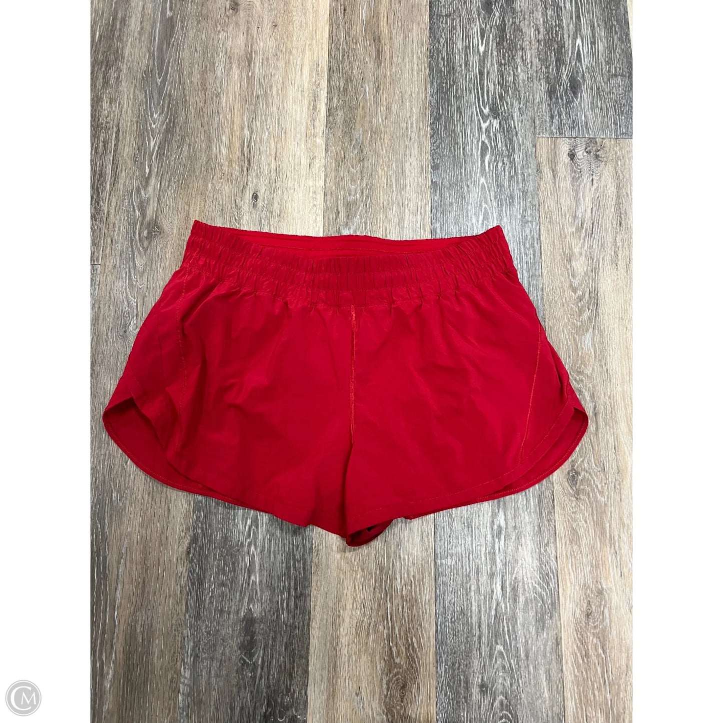 Athletic Shorts By Lululemon In Red, Size: 18