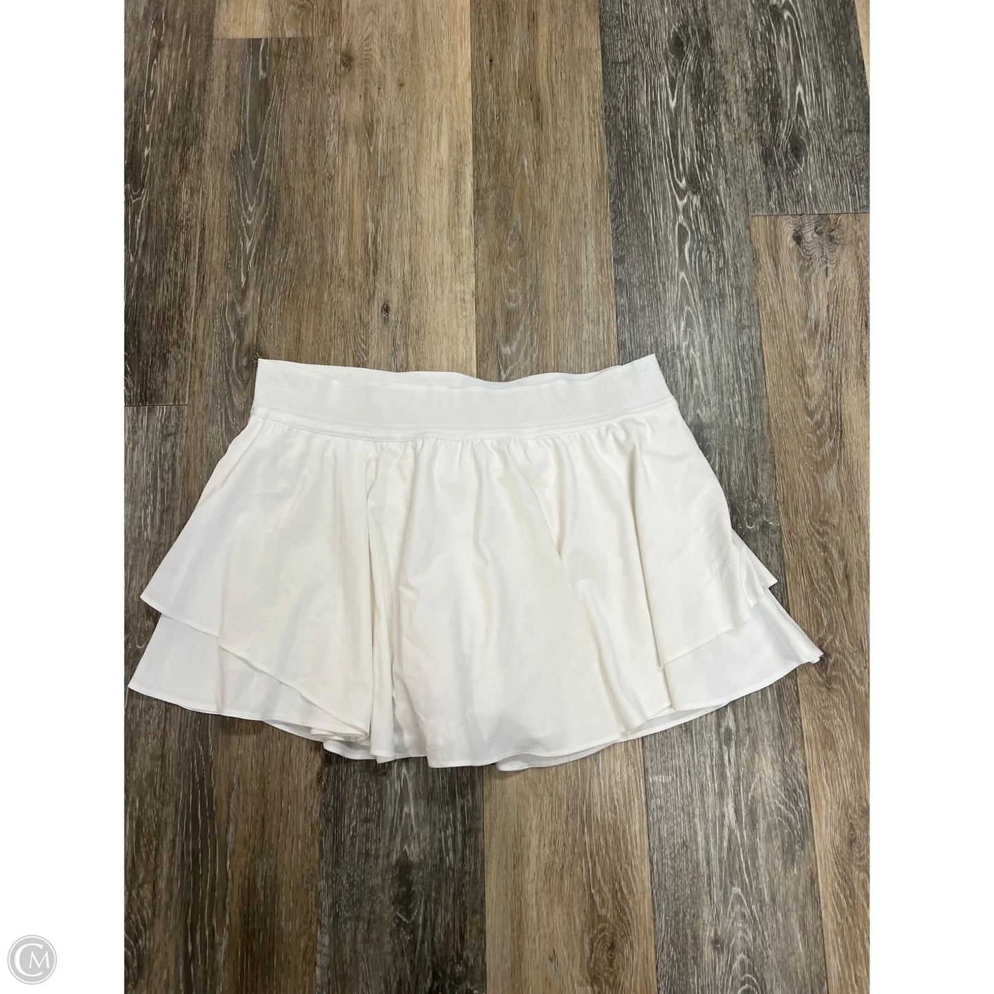 Athletic Skort By Lululemon In White, Size: 14