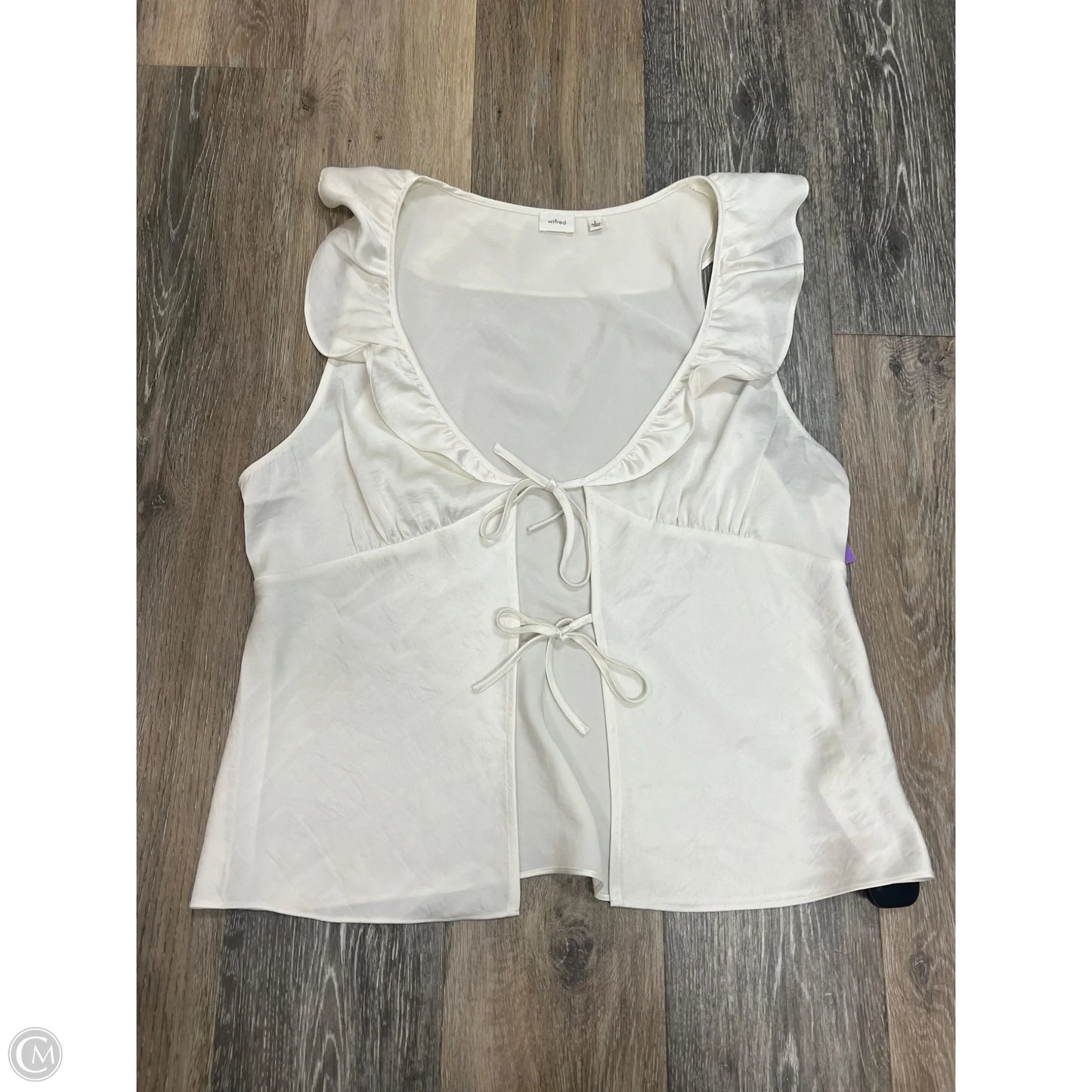 Top Sleeveless By Wilfred In White, Size: L