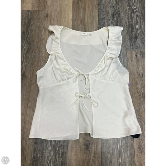 Top Sleeveless By Wilfred In White, Size: L
