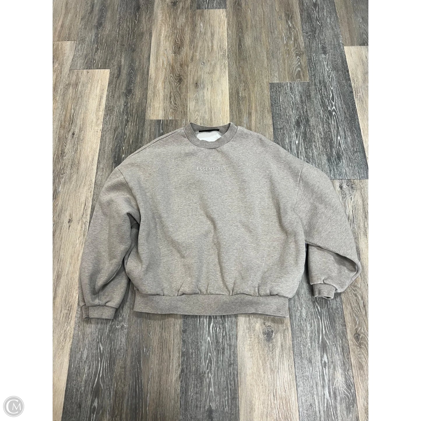 Sweatshirt Crewneck By ESSENTIALS In Beige, Size: S